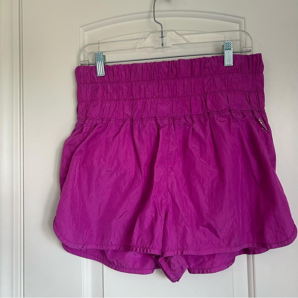 Free People Movement The Way Home Shorts Womens Lined Fit Pink - Size XL